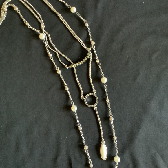 Lucky Brand Silvertone Convertible Necklace - Picture 2 of 4